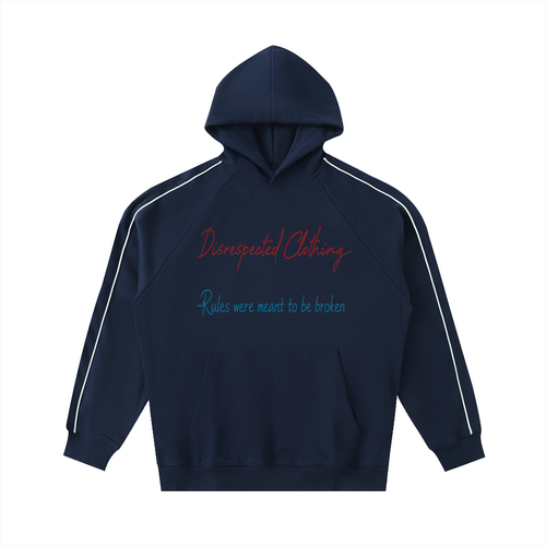 Contrast Piping Raglan Hoodie