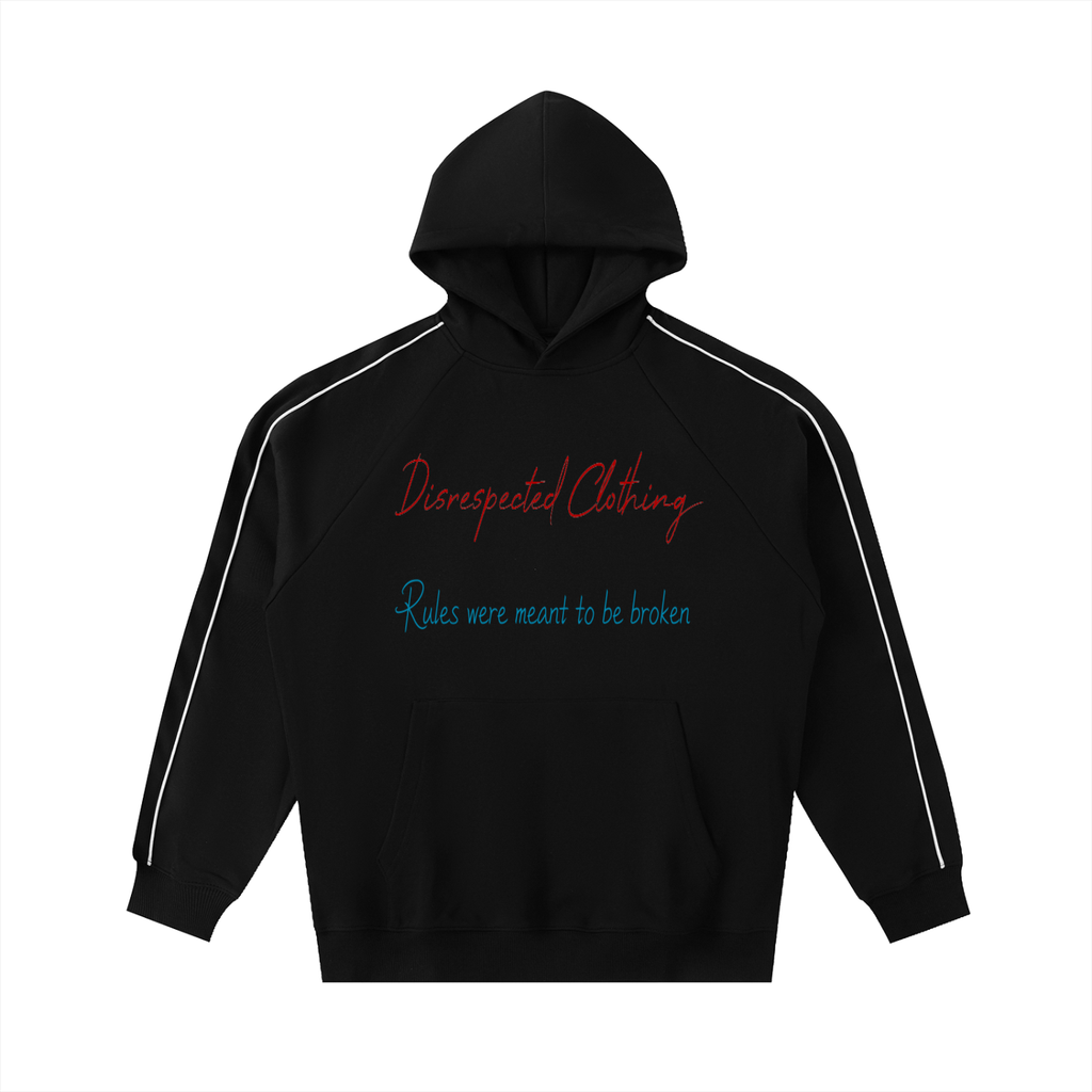 Contrast Piping Raglan Hoodie