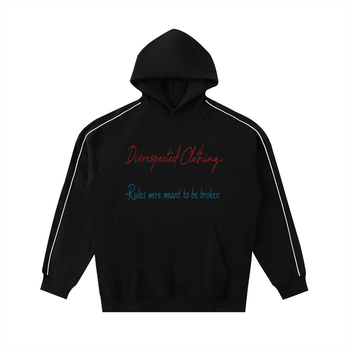 Contrast Piping Raglan Hoodie
