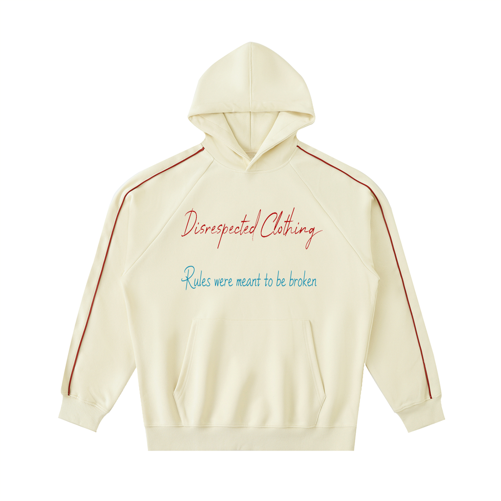 Contrast Piping Raglan Hoodie