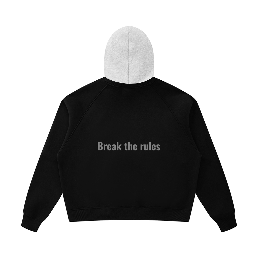 Unisex Fleece Raglan Color Block Hoodie