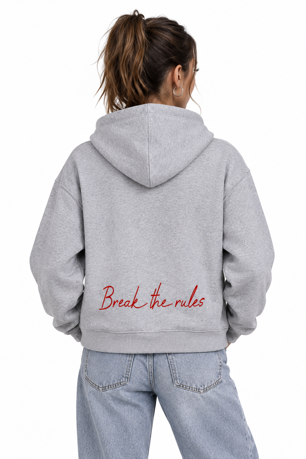 Contrast Drawstring Hoodie