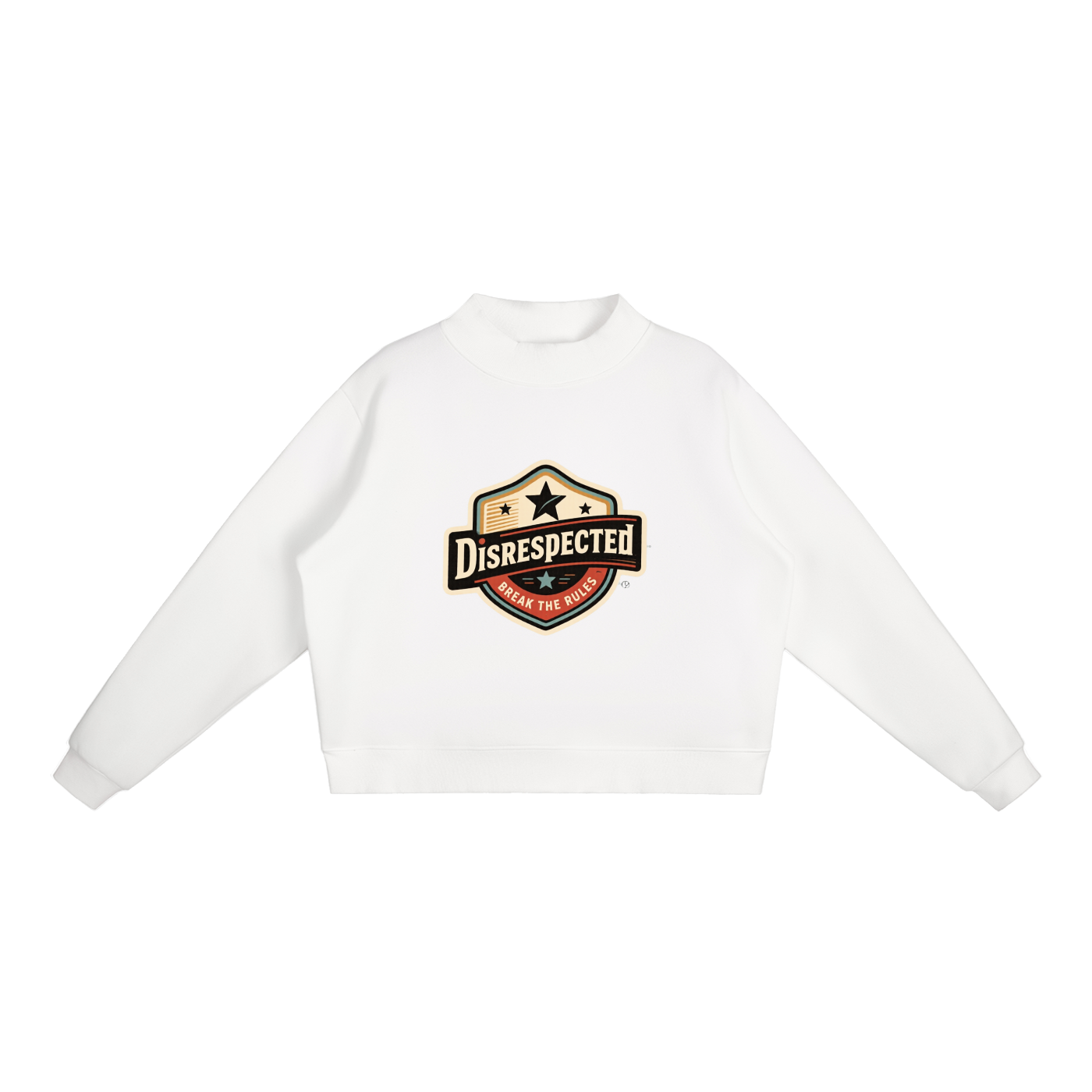 Essential Fleece Mock-Neck Crew Sweatshirt