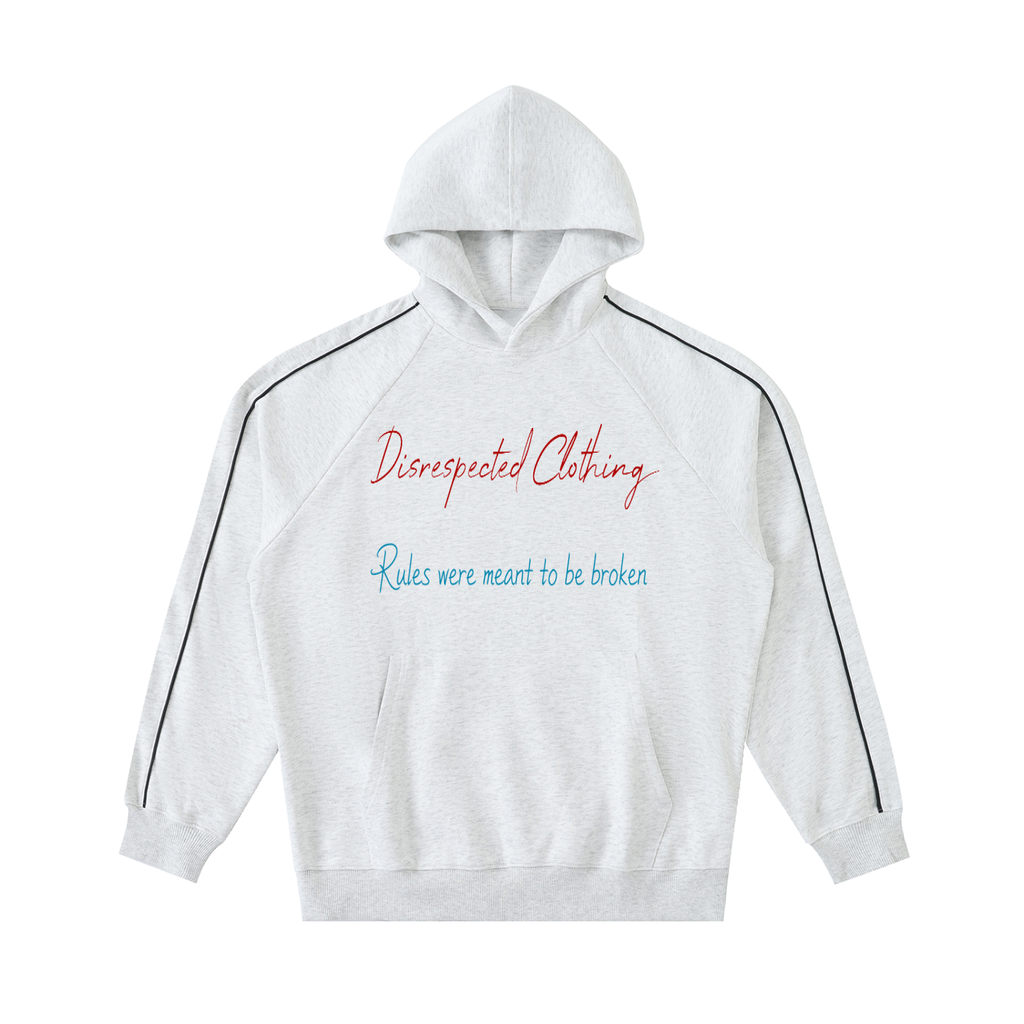 Contrast Piping Raglan Hoodie