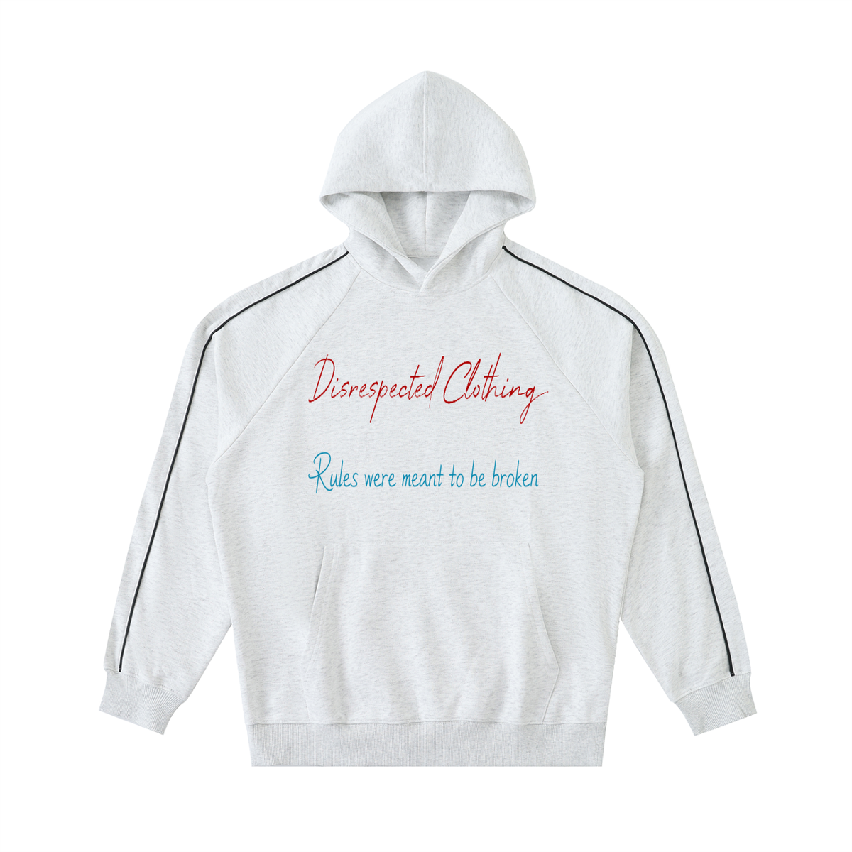 Contrast Piping Raglan Hoodie