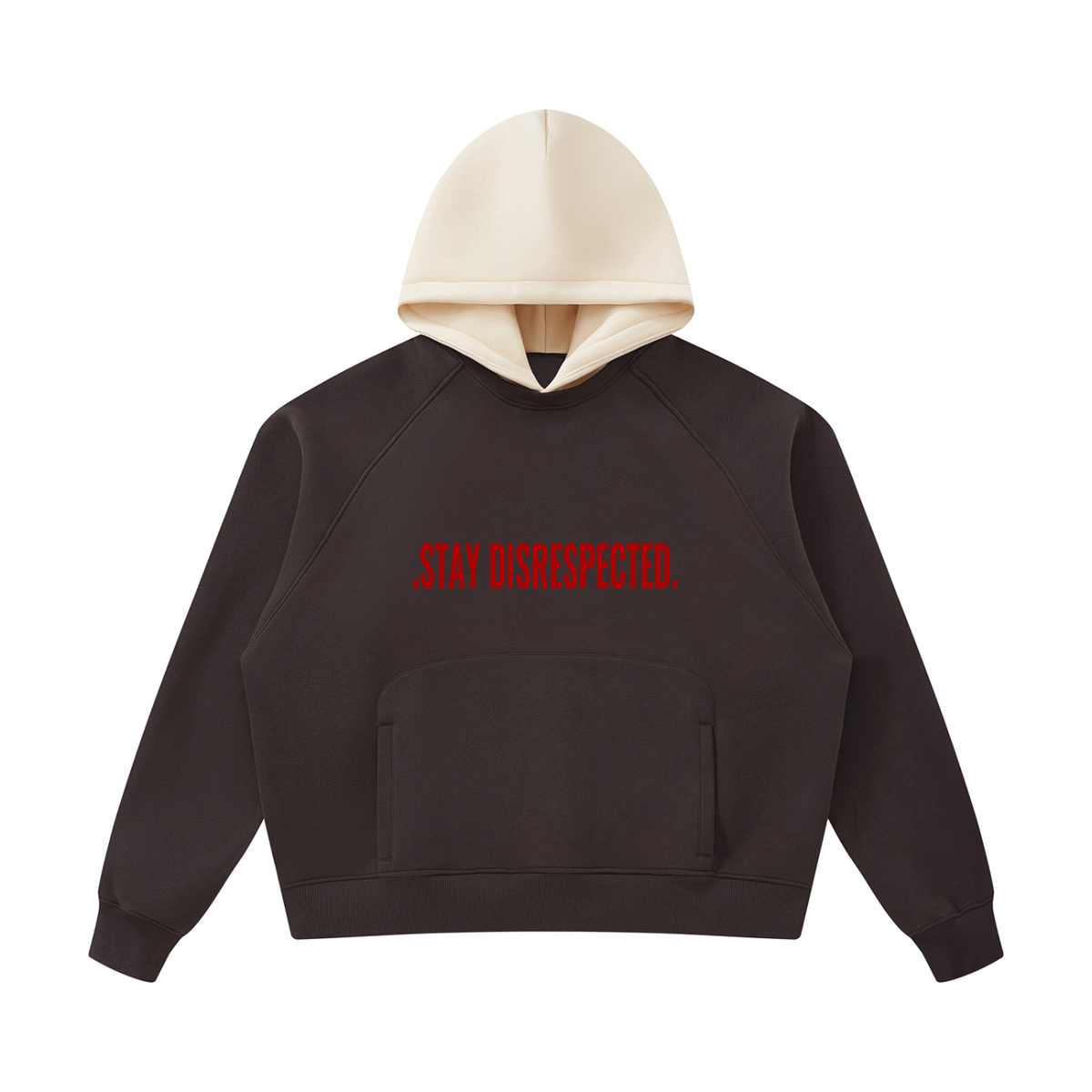 Unisex Fleece Raglan Color Block Hoodie