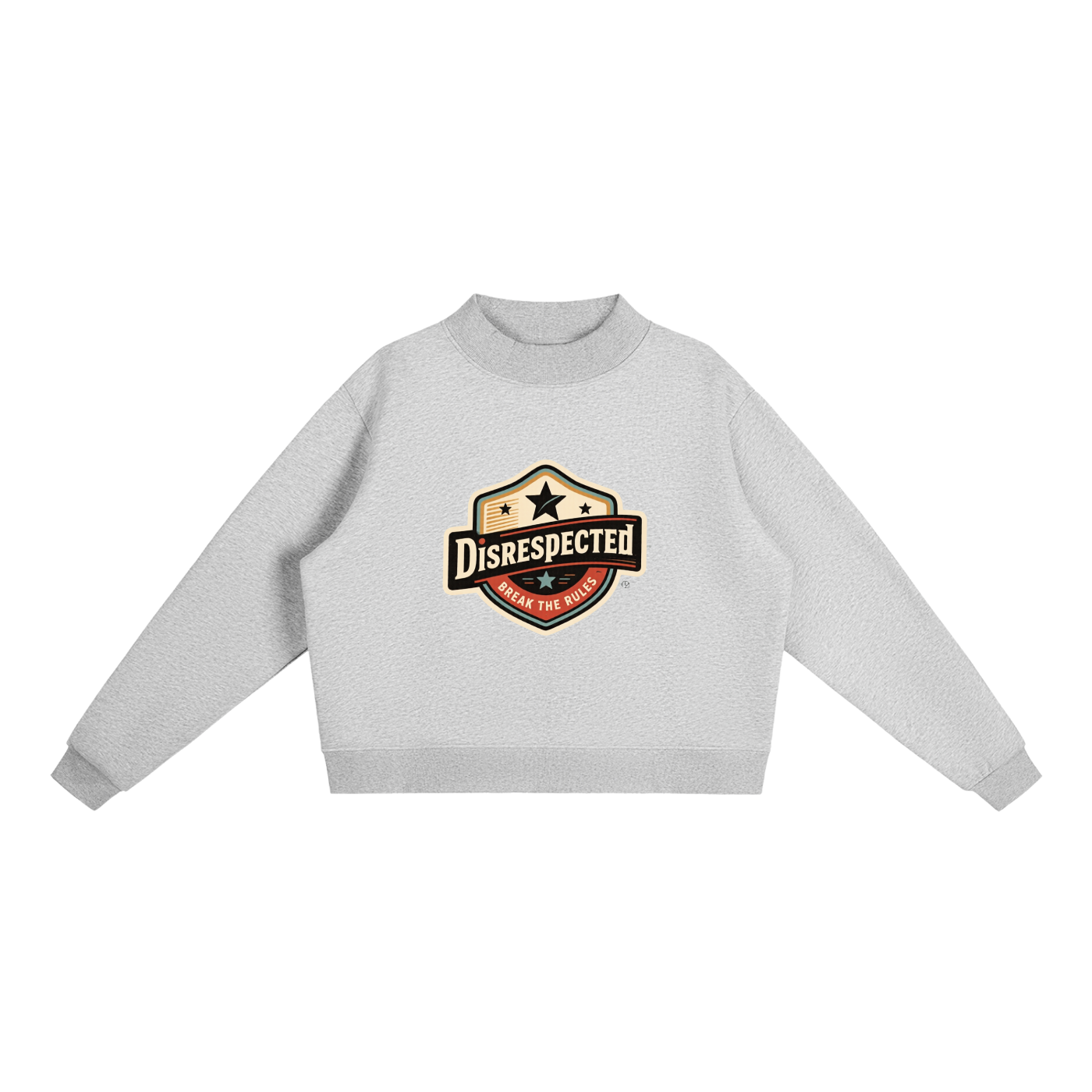 Essential Fleece Mock-Neck Crew Sweatshirt