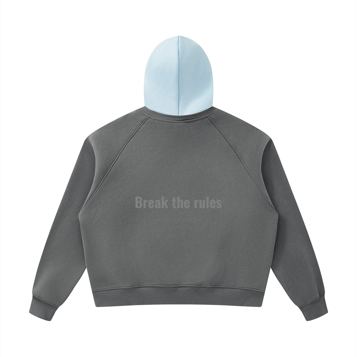 Unisex Fleece Raglan Color Block Hoodie