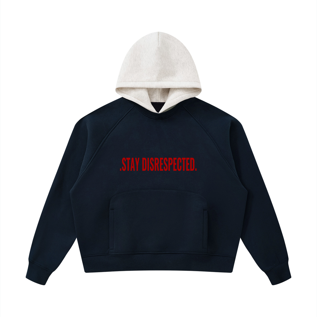 Unisex Fleece Raglan Color Block Hoodie