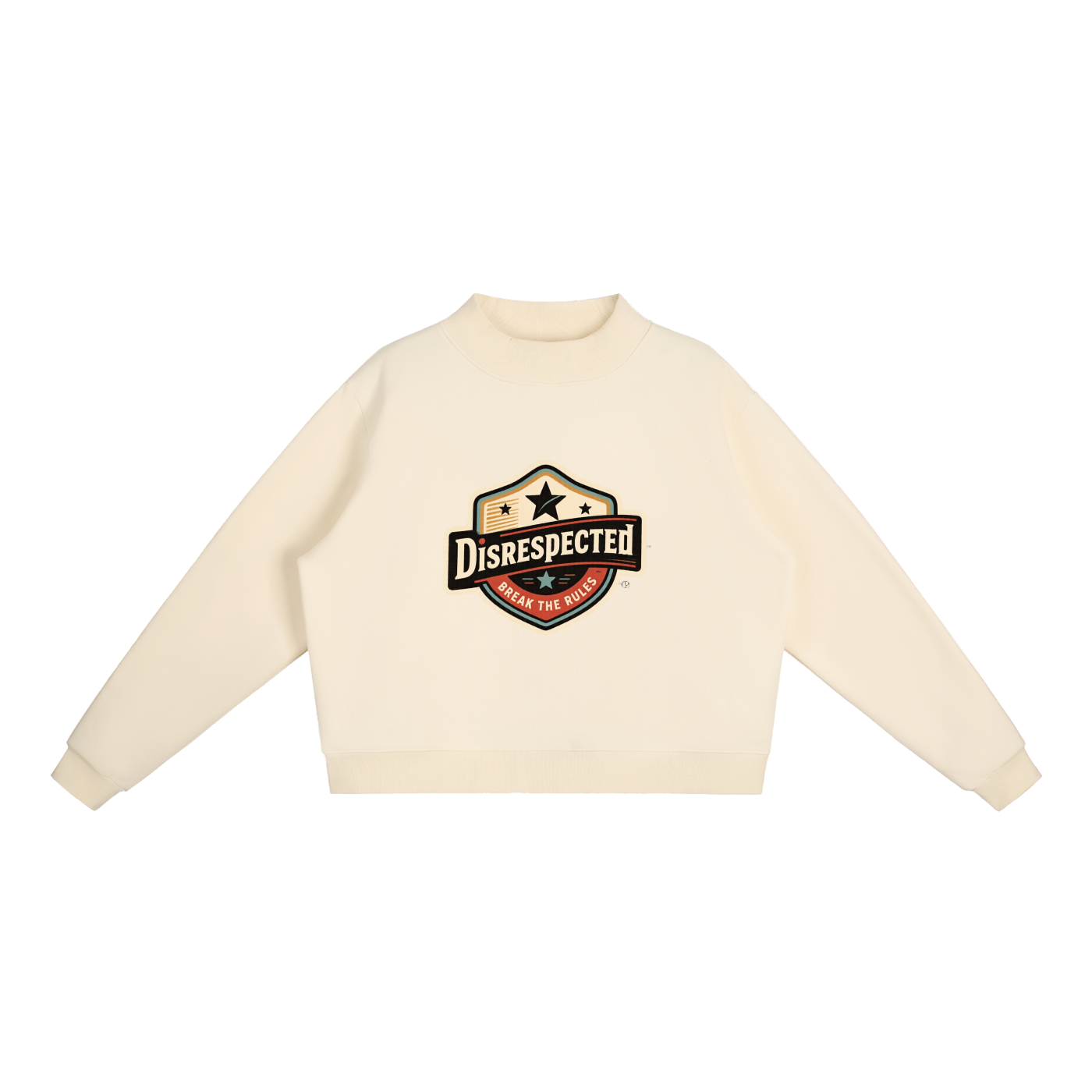 Essential Fleece Mock-Neck Crew Sweatshirt