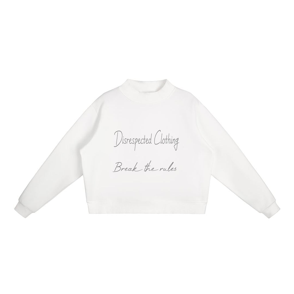Essential Fleece Mock-Neck Crew Sweatshirt