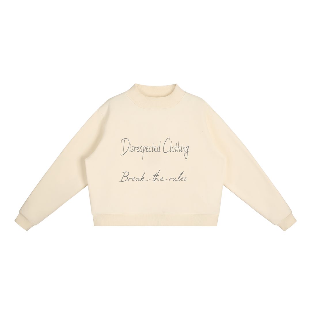Essential Fleece Mock-Neck Crew Sweatshirt