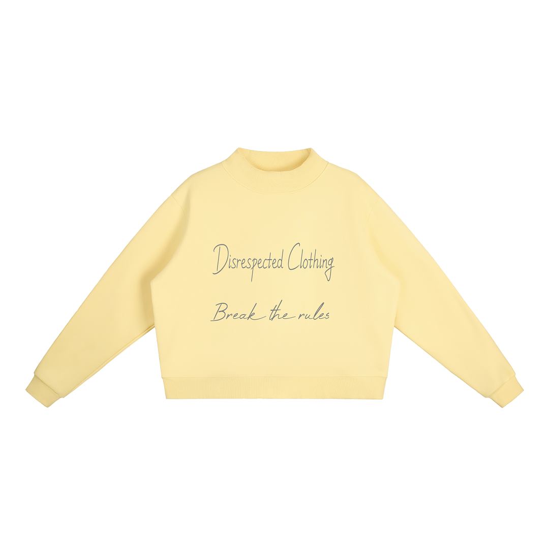 Essential Fleece Mock-Neck Crew Sweatshirt