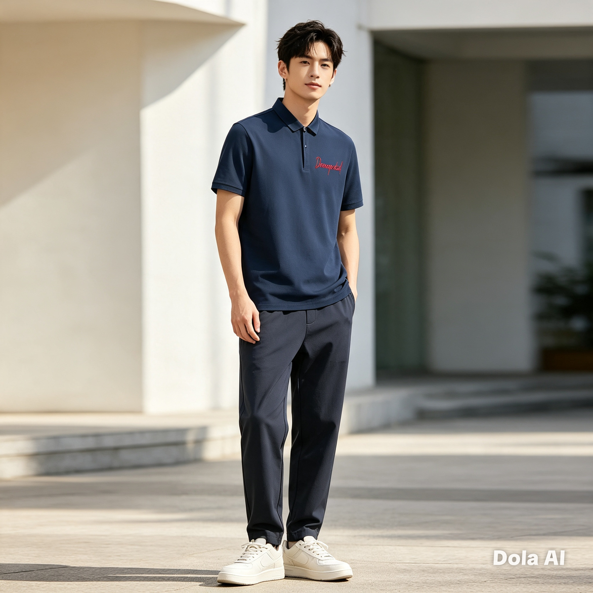 Men's Quarter-Zip Performance Polo Shirt