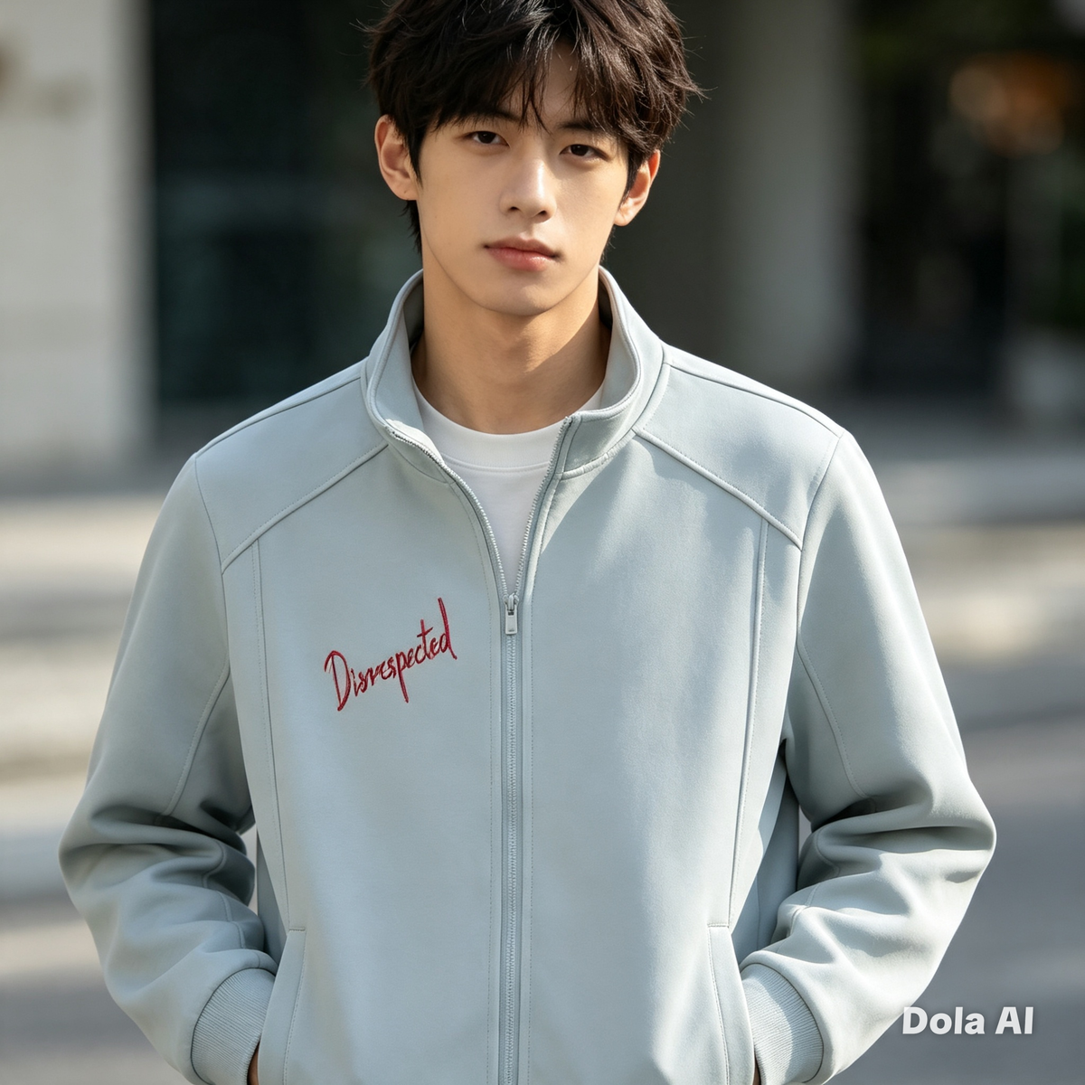 Unisex Stand Collar Track Jacket