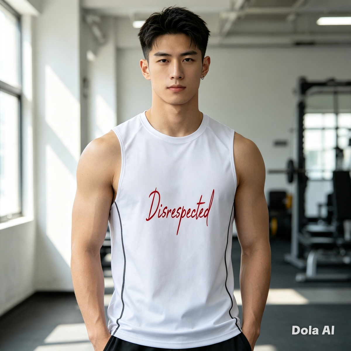 Men's Slim-Fit Topstitch Tank Top