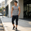 Men's Slim-Fit Topstitch Tank Top